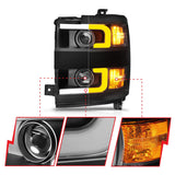 Anzo Projector Headlights for 2015 to 2019 Chevrolet Silverado 2500HD & 3500HD with Halogen Headlights - image 11