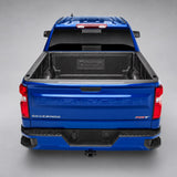 DuraLiner under-rail truck bed liner, rear view with tailgate closed
