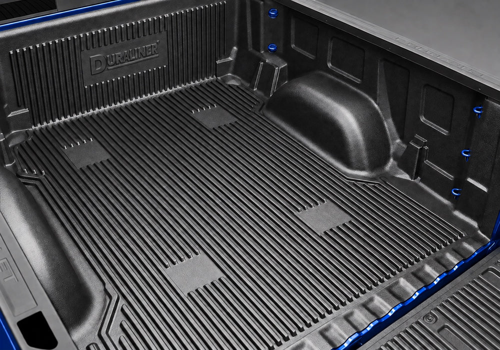 DuraLiner under-rail truck bed liner, overhead bed view