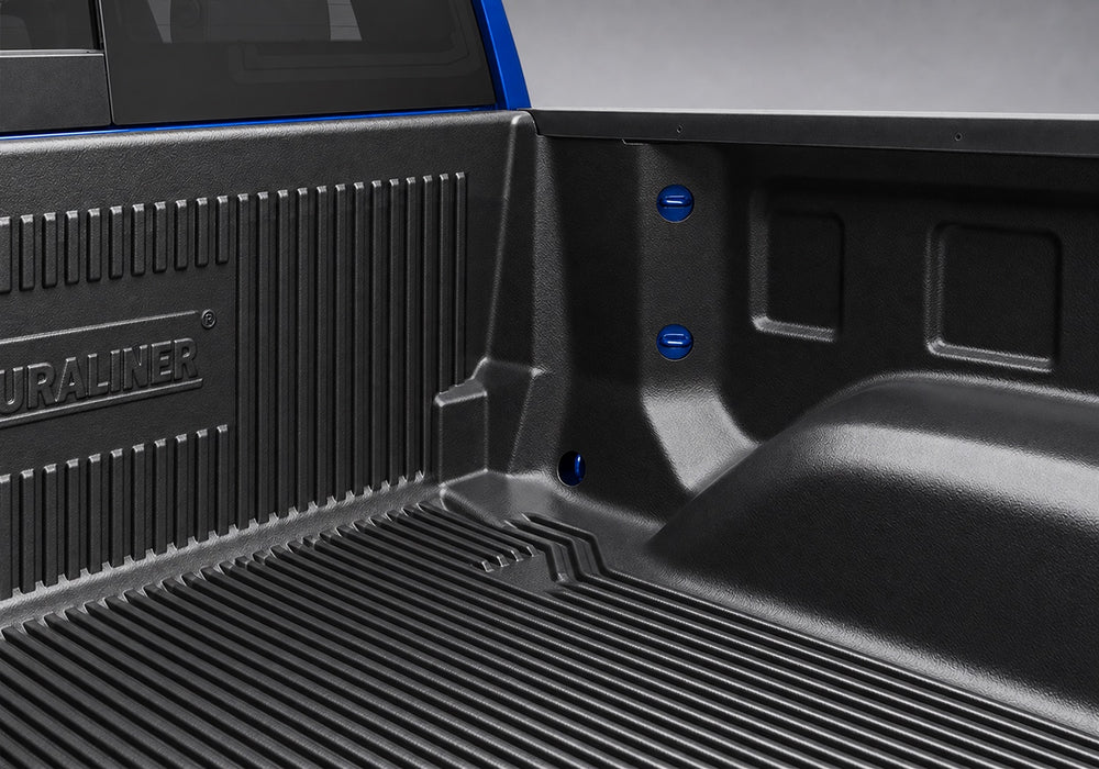 DuraLiner under-rail truck bed liner, front wall and wheel well detail