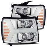 AlphaRex NOVA-Series LED Projector Headlights for 2007 to 2014 Chevrolet Silverado 1500, 2500HD and 3500HD - image 1