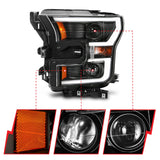 Anzo Projector Headlights for 2015 to 2017 Ford F-150 with Halogen Headlights - image 2