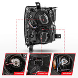Anzo Projector Headlights for 2015 to 2019 Chevrolet Silverado 2500HD & 3500HD with Halogen Headlights - image 4