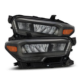 AlphaRex LUXX-Series LED Crystal Headlights Kit with Wiring Converter for 2021 to 2023 Toyota Tacoma TRD with Full LED Headlights - image 1