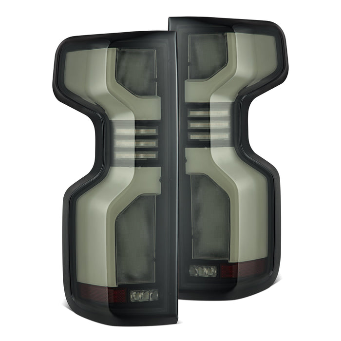 AlphaRex LUXX-Series Black-Red LED Tail Lights Kit with Converters for 2024 to 2026 Silverado 2500HD/3500HD with LED Tail Lights, Center Reverse - image 2