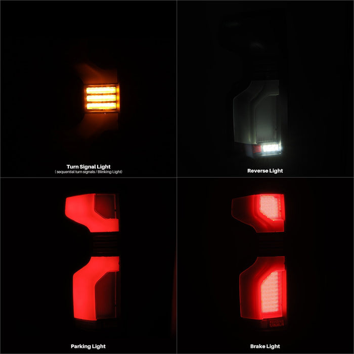 AlphaRex LUXX-Series Black-Red LED Tail Lights Kit with Converter for 2019 to 2026 Silverado 1500 and 2020 to 2023 HD with LED Tail Lights - image 4