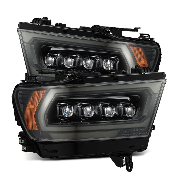 AlphaRex NOVA-Series LED Projector Headlights Kit with Wiring Converter for 2019 to 2020 RAM 1500 with Factory LED Headlights - image 1