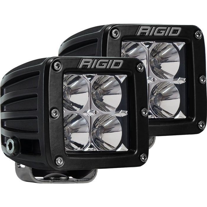 Rigid Industries A-Pillar Ditch Light Kit with D-Series PRO Spot Pods for 2024 to 2026 Ford Ranger: a D-Series PRO spot pod pair