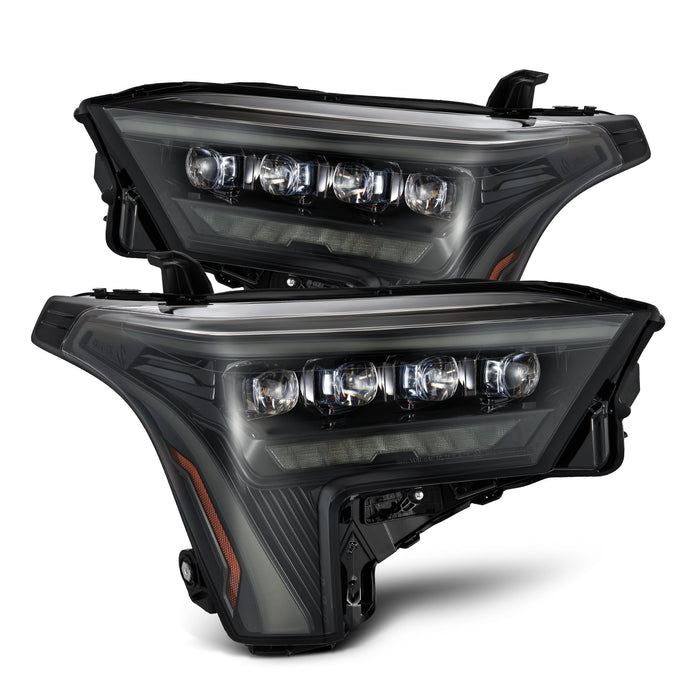 AlphaRex NOVA-Series Black LED Projector Headlights Kit with Wiring Converter for 2022 to 2026 Toyota Tundra with Factory LED Projector Headlights - image 1