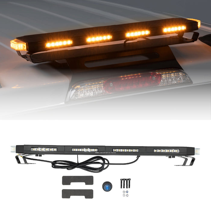 Putco 24 Inch Tri-Hornet LED Rooftop Strobe Light Bar Kit with Magnetic Mount: 24 Inch Tri-Hornet