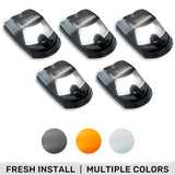 Recon 2-Way LED Cab Roof Light Kit, Clear Lens with White LED, with Install Template for 2017 to 2026 Ford F-250, F-350 & F-450: cab roof lights Clear Lens / White LED