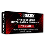 Recon Cab Roof Light Installation Template - image 3