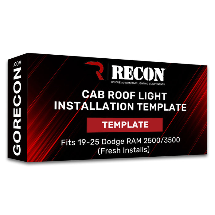 Recon Cab Roof Light Installation Template - image 6