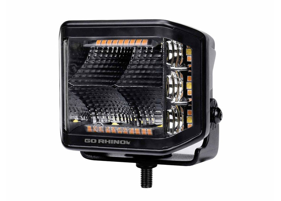 Go Rhino Xplor Blackout Series Sideline LED Pod Lights with Amber - image 5