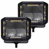 Go Rhino Xplor Blackout Series Sideline LED Pod Lights with Amber - image 2