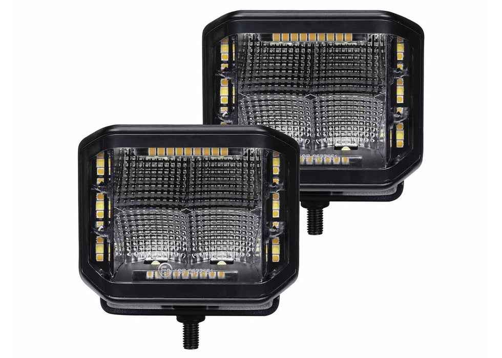 Go Rhino Xplor Blackout Series Sideline LED Pod Lights with Amber - image 2