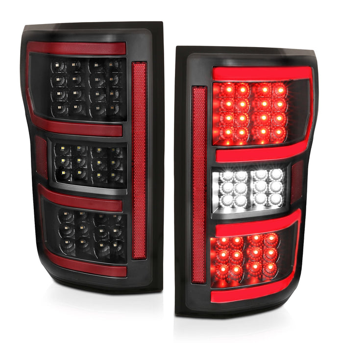 Anzo LED Tail Lights Kit with LED Third Brake Light for 2018 to 2020 Ford F-150 with Halogen Tail Lights, without BLIS - image 1