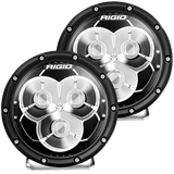 Rigid Industries 360-Series Laser Optic 6 Inch LED Pod Light Pair Kit with Wiring Harness: 360-Series Laser Optic 6 inch LED light pair