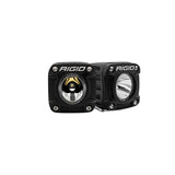 Rigid Industries Revolve LED Pod Light Pair Kit with Amber Backlight and Wiring Harness: Revolve LED pod pair with amber backlight