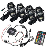 Oracle Lighting ColorSHIFT RGB+W Bluetooth Rock Light Kit 4 Piece with Two 10 ft Extension Cables: RGB+W rock light kit 4 piece