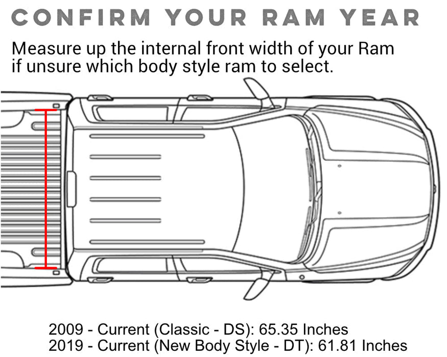 WildTop Soft Truck Cap for 2019-Current Ram 1500 New Body Style DT 6'4" Bed (76.3 in) - image 24