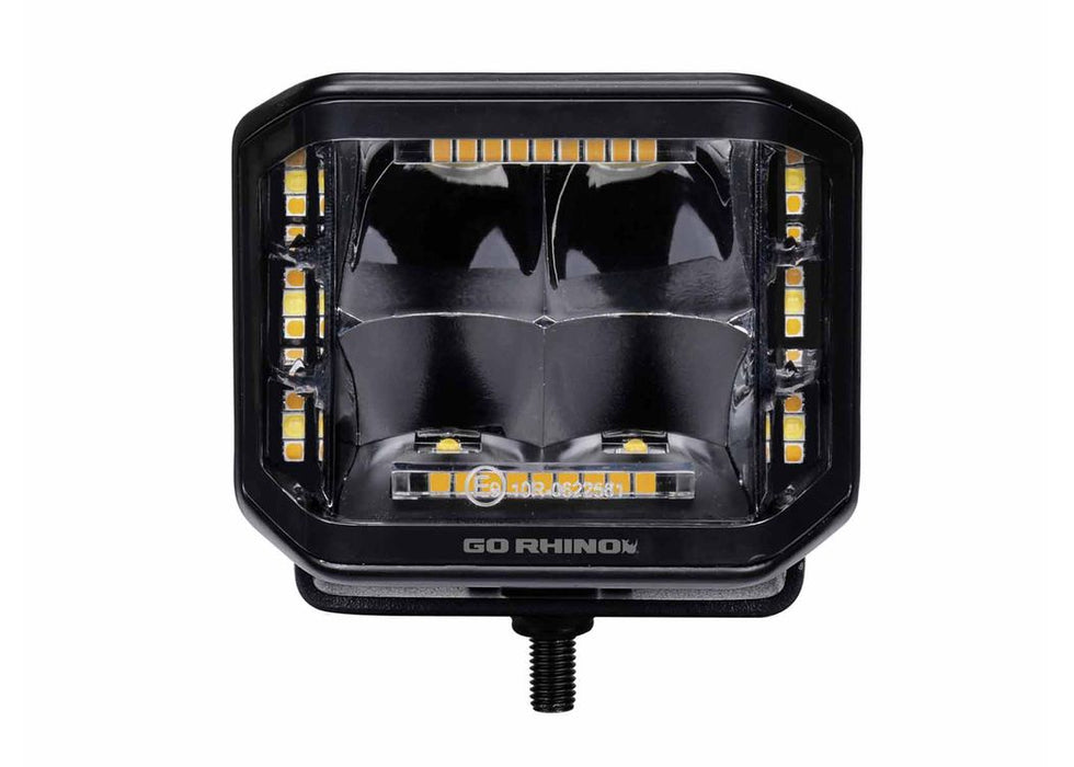 Go Rhino Xplor Blackout Series Sideline LED Pod Lights with Amber - image 8