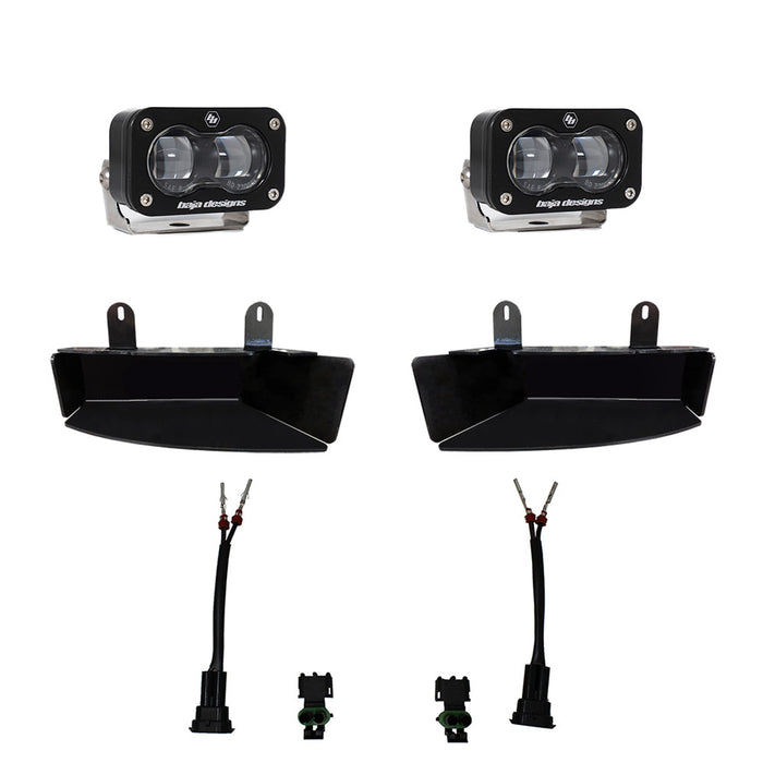 Baja Designs S2 SAE Fog Pocket LED Light Kit for 2019 to 2026 RAM 2500 & 3500 - image 1