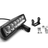 Southern Truck Chrome Series Single Row 6 Inch LED Light Bar Kit with Wiring Harness: Chrome Series Single Row 6 Inch LED Light Bar