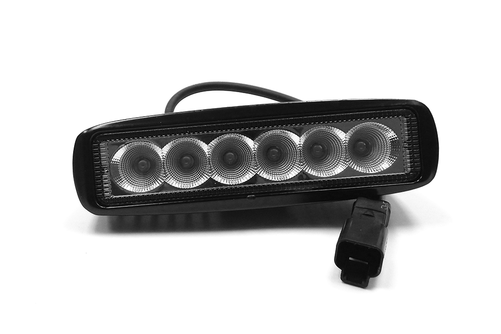 Southern Truck Chrome Series Single Row 6 Inch LED Light Bar Kit with Wiring Harness: Chrome Series Single Row 6 Inch LED Light Bar