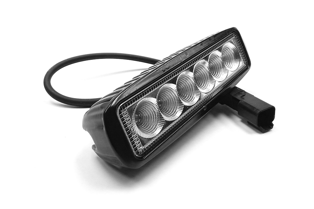 Southern Truck Chrome Series Single Row 6 Inch LED Light Bar Kit with Wiring Harness: Chrome Series Single Row 6 Inch LED Light Bar