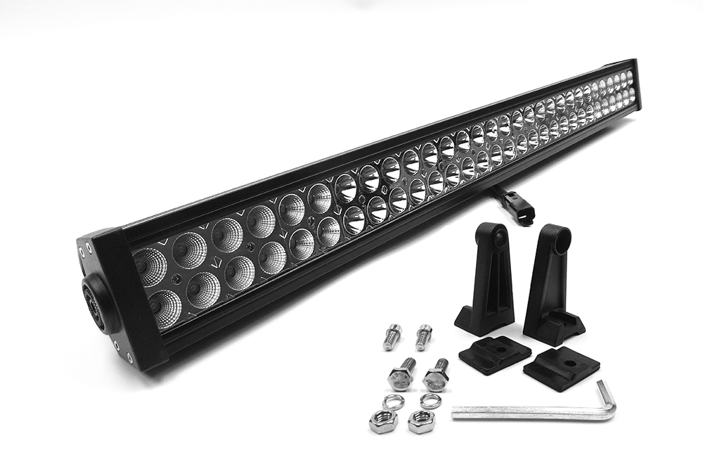 Southern Truck Chrome Series Dual Row 40 Inch LED Light Bar Kit with Wiring Harness: Chrome Series Dual Row 40 Inch LED Light Bar