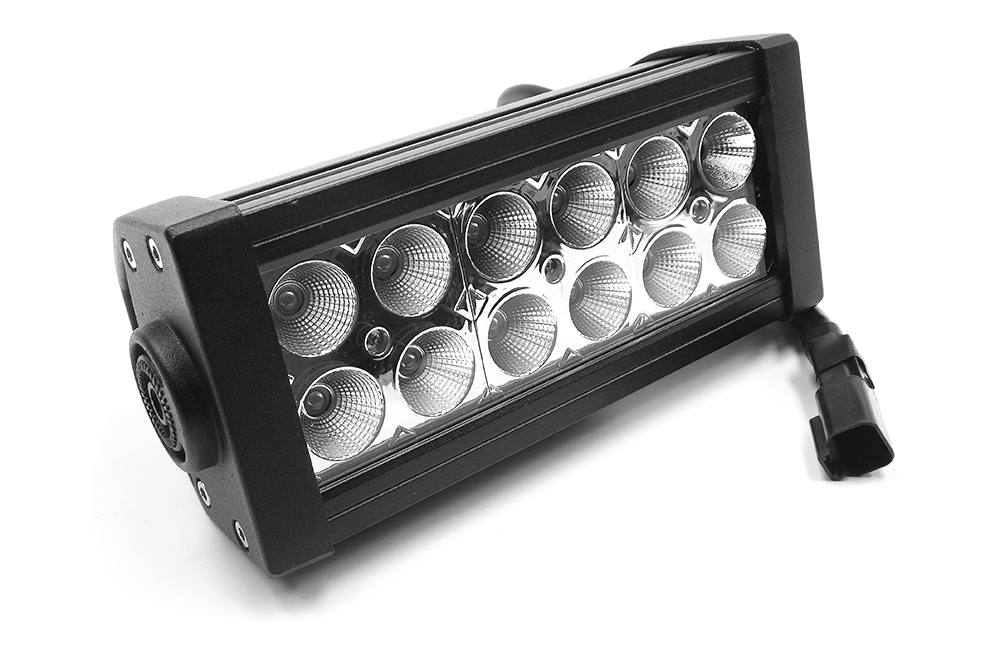 Southern Truck Chrome Series Dual Row 6 Inch LED Light Bar Kit with Wiring Harness: Chrome Series Dual Row 6 Inch LED Light Bar