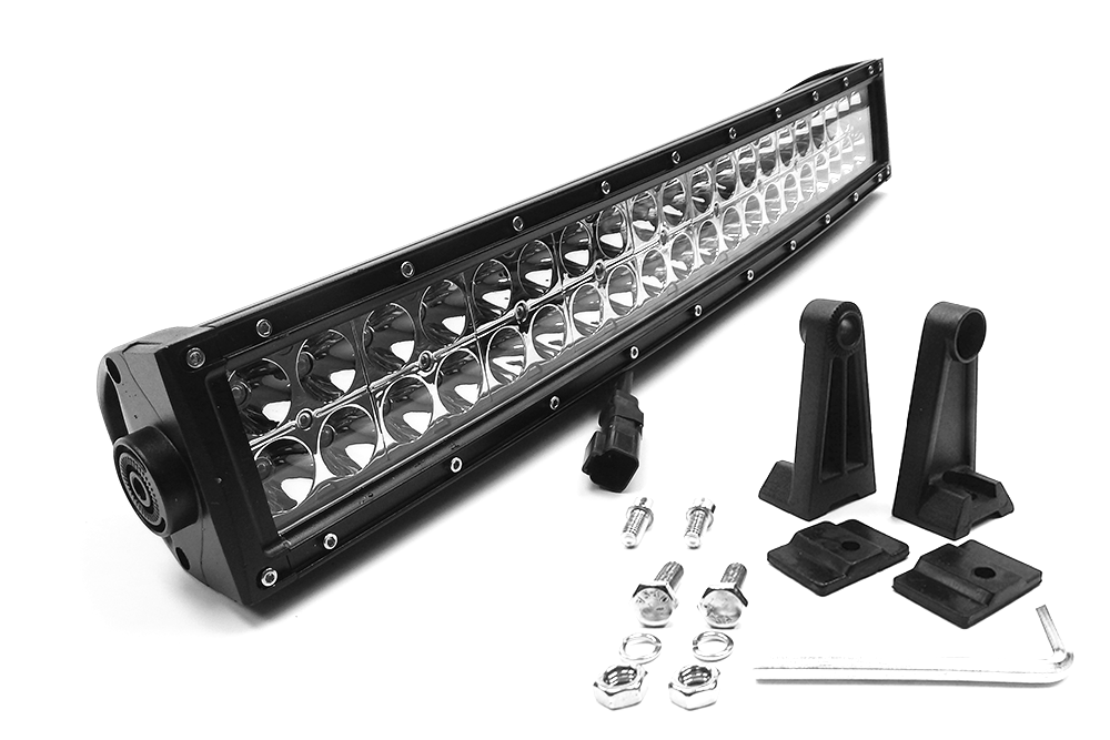 Southern Truck Chrome Series Curved 20 Inch LED Light Bar Kit with Wiring Harness: Chrome Series Curved 20 Inch LED Light Bar