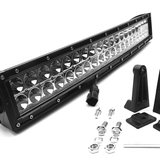 Southern Truck Chrome Series Curved 20 Inch LED Light Bar Kit with Wiring Harness: Chrome Series Curved 20 Inch LED Light Bar