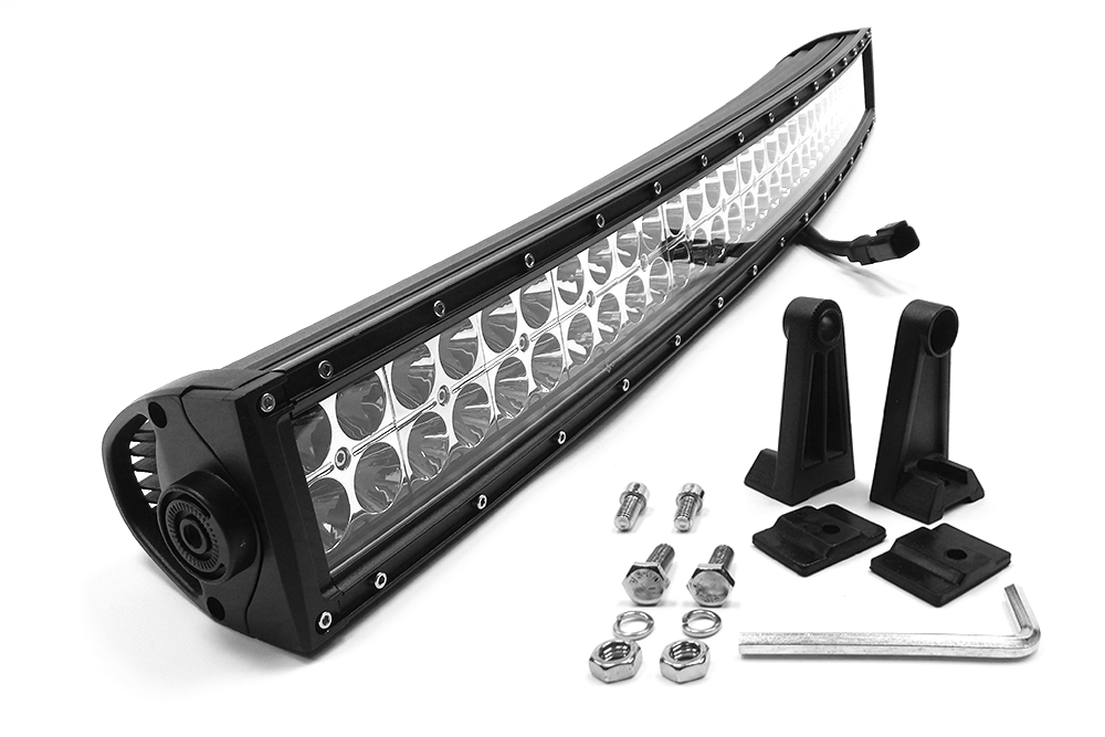 Southern Truck Chrome Series Curved 30 Inch LED Light Bar Kit with Wiring Harness: Chrome Series Curved 30 Inch LED Light Bar