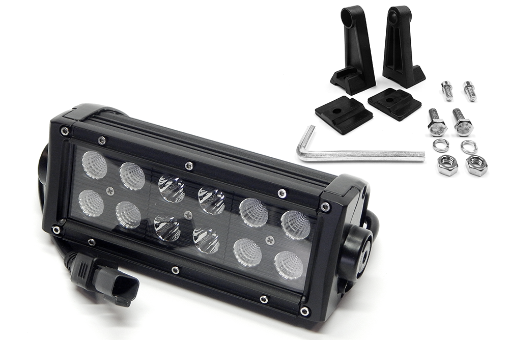 Southern Truck Black Series Dual Row 6 Inch LED Light Bar Kit with Wiring Harness: Black Series Dual Row 6 Inch LED Light Bar
