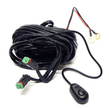 Southern Truck 3 Inch Chrome Flood LED Cube Light Pair Kit with Dual Wiring Harness: dual wiring harness