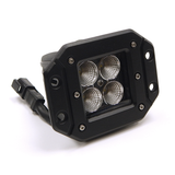 Southern Truck 3 Inch Chrome Flood Flush Mount LED Cube Light Pair Kit with Dual Wiring Harness: 3 Inch Chrome Flush Mount LED Cube Light