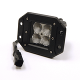 Southern Truck 3 Inch Chrome Flood Flush Mount LED Cube Light Pair Kit with Dual Wiring Harness: 3 Inch Chrome Flush Mount LED Cube Light