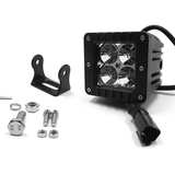 Southern Truck 3 Inch Chrome Spot LED Cube Light Pair Kit with Dual Wiring Harness: 3 Inch Chrome LED Cube Light
