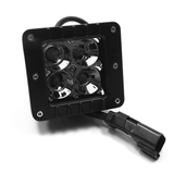 Southern Truck 3 Inch Chrome Flood LED Cube Light Pair Kit with Dual Wiring Harness: 3 Inch Chrome LED Cube Light