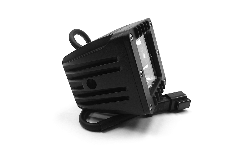 Southern Truck 3 Inch Chrome Spot LED Cube Light Pair Kit with Dual Wiring Harness: 3 Inch Chrome LED Cube Light