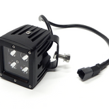 Southern Truck 3 Inch Black Spot LED Cube Light Pair Kit with Dual Wiring Harness: 3 Inch Black LED Cube Light