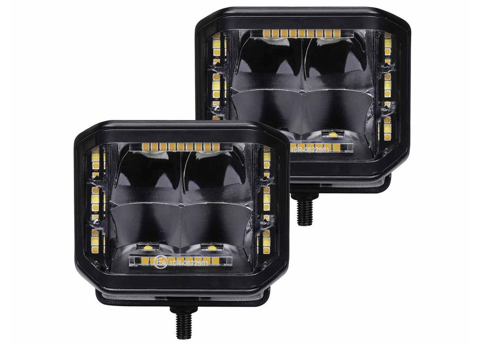 Go Rhino Xplor Blackout Series Sideline LED Pod Lights with Amber - image 4