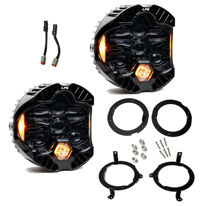 Baja Designs DOT LP6 LED Headlights for 2020 to 2026 Jeep Gladiator - image 1