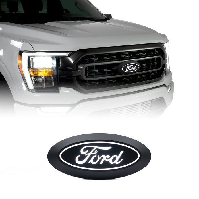 Putco Luminix Light Up LED Grille Emblem for 2018-2023 Ford F-150 & 2022-2023 F-150 Lightning without Front Camera - image 1