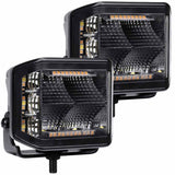 Go Rhino Xplor Blackout Series Sideline LED Pod Lights with Amber - image 1