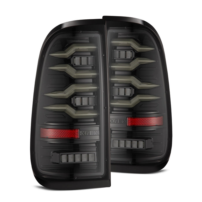 AlphaRex LUXX-Series LED Tail Lights Kit with Wiring Converter for 1997 to 2003 Ford F-150 and 2004 F-150 Heritage, Styleside Bed - image 1