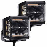 Go Rhino Xplor Blackout Series Sideline LED Pod Lights with Amber - image 3