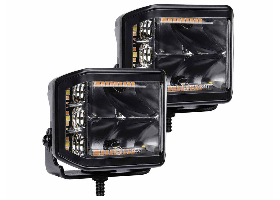 Go Rhino Xplor Blackout Series Sideline LED Pod Lights with Amber - image 3